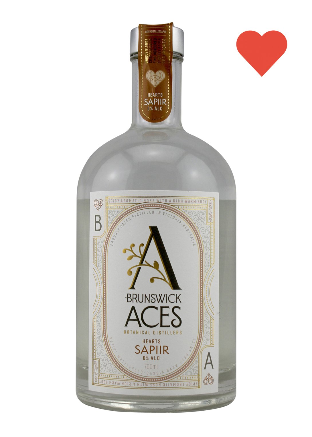 Brunswick Aces 'HEARTS' Sapiir | Non-Alcoholic Gin Alternative