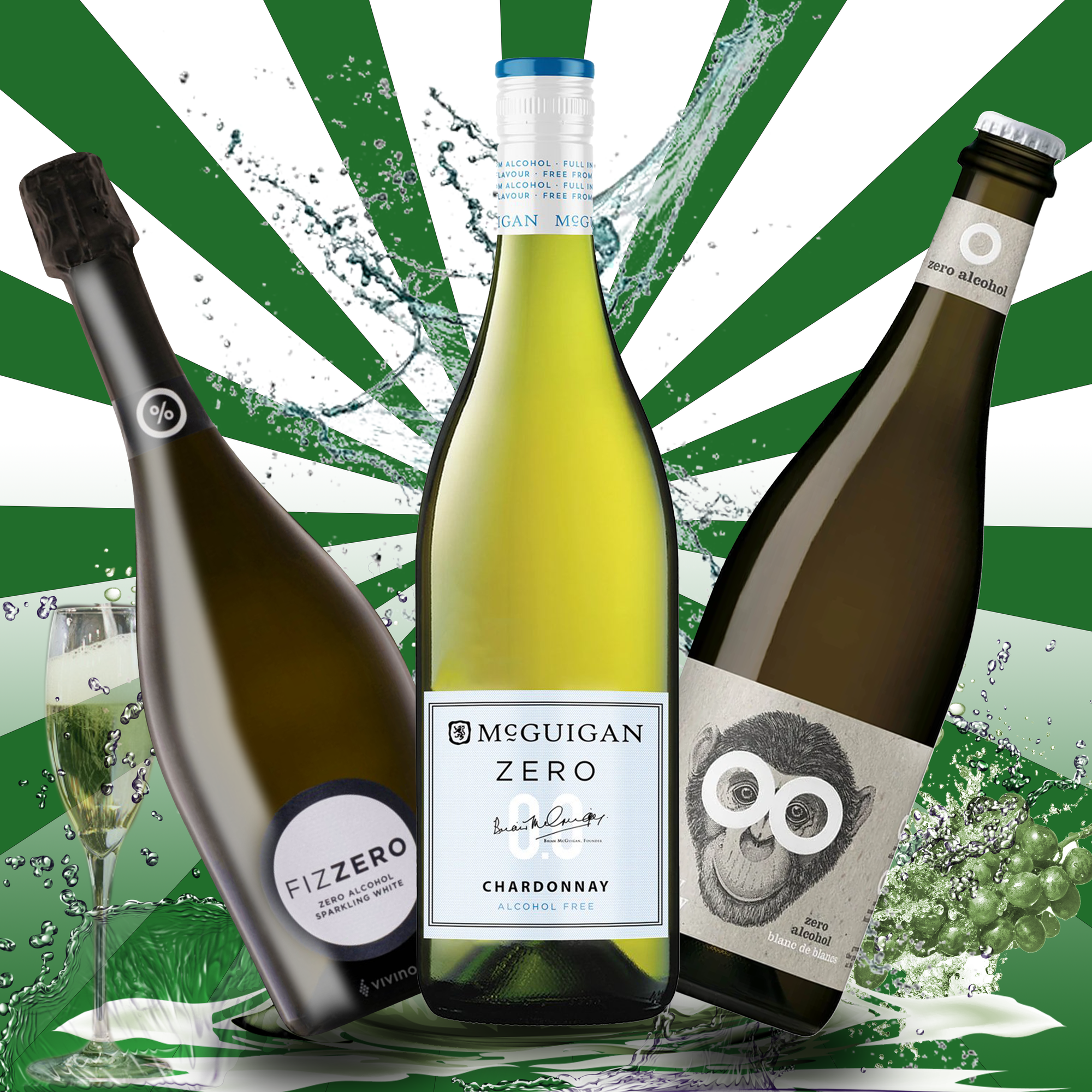 Non-Alcoholic White Wine Bundle: Try The Best Selling 0.0% NA Sparkling White Wine Basket