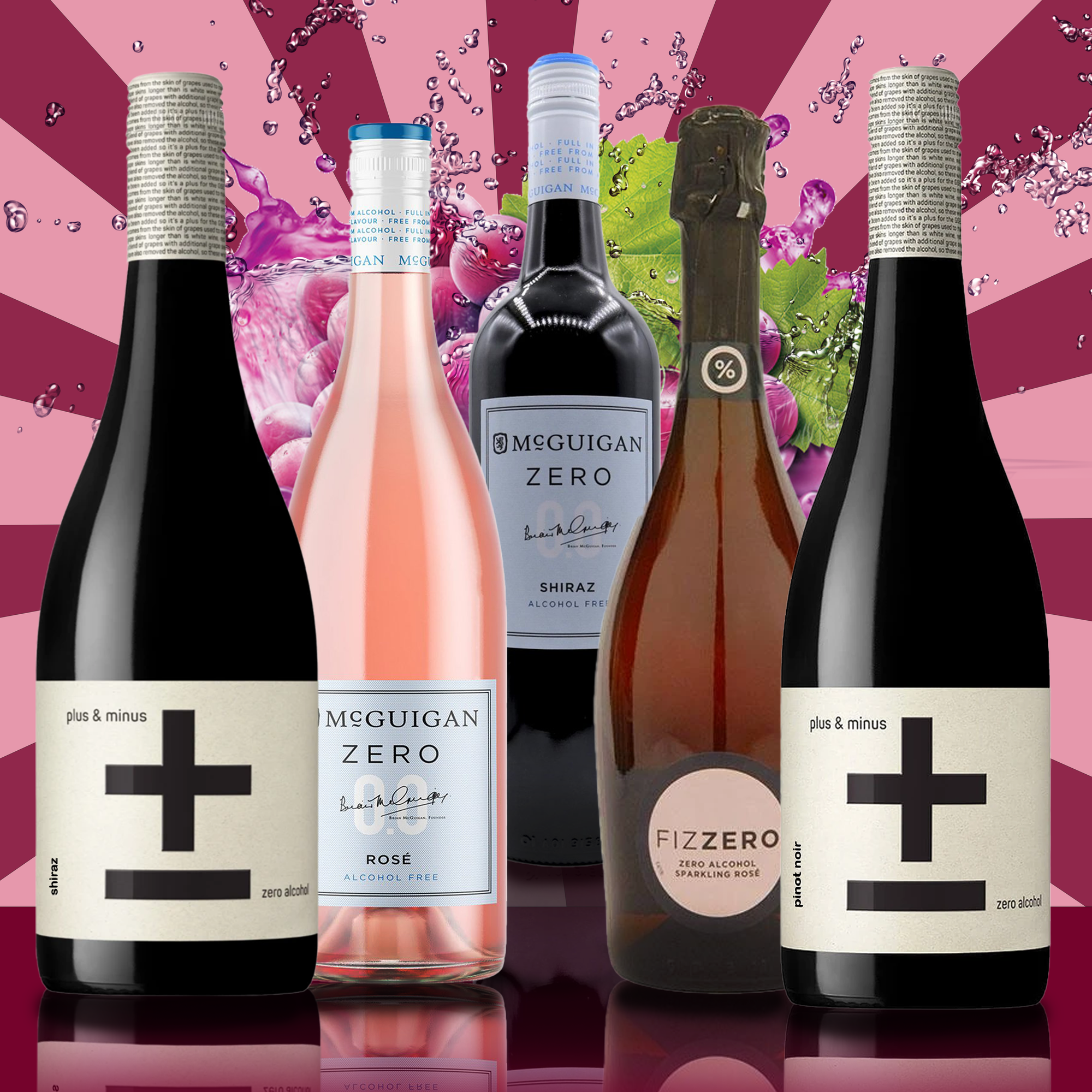 Non-Alcoholic Wine Bundle: 2021's Top 5 Alcohol Free Red & Rosé Wine Gift Pack