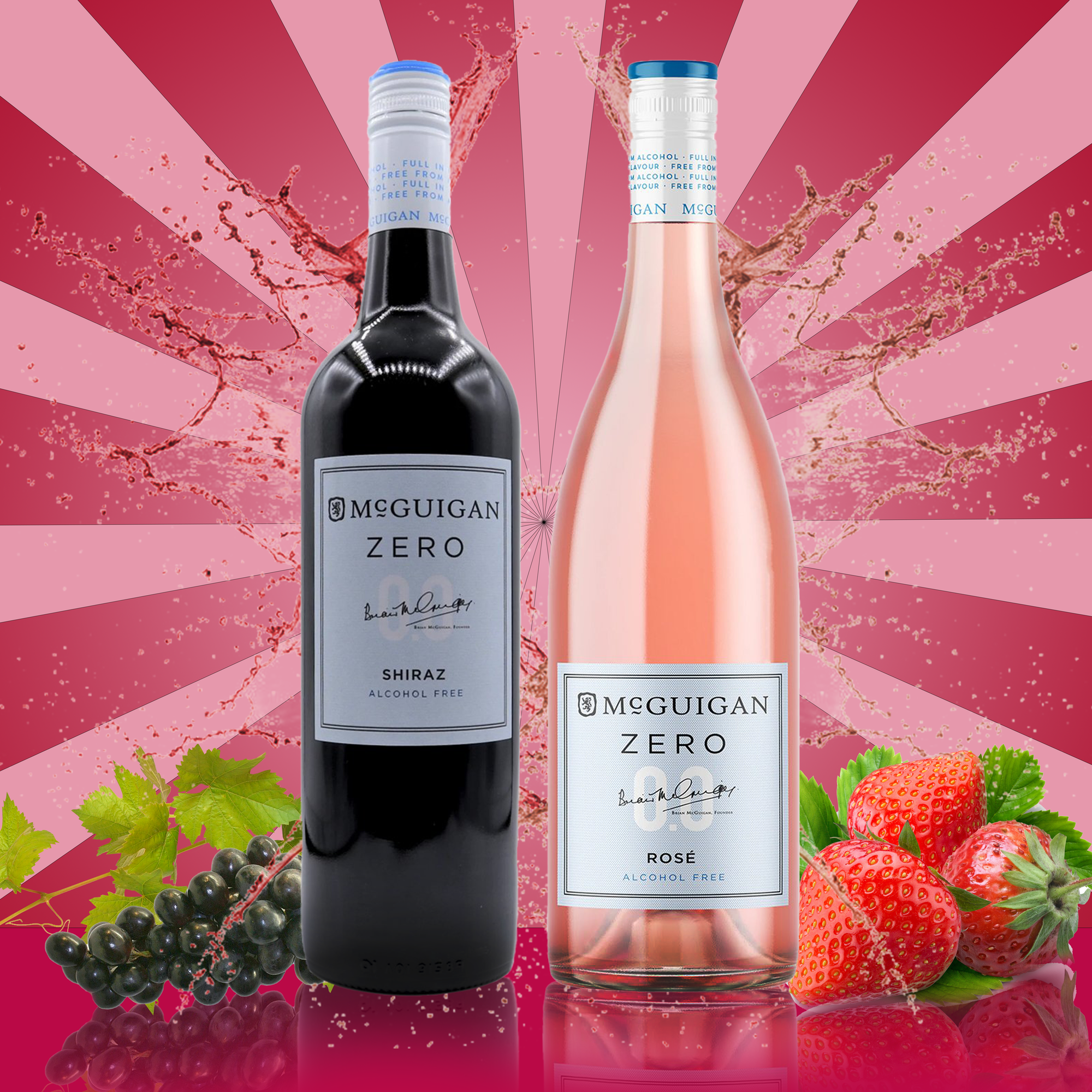 Non-Alcoholic Red Wine Lovers Bundle McGuigan Alcohol Free Wine Gift