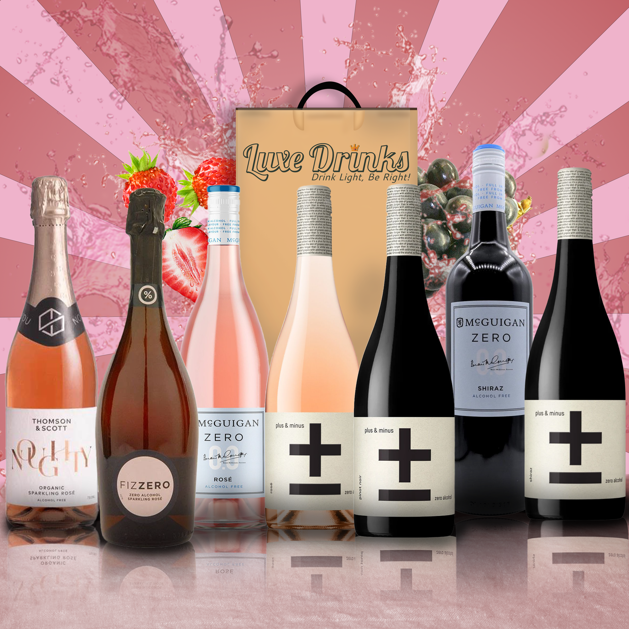 Non-Alcoholic Red Wine Bundle: The Ultimate 0.0% Alcohol Sparkling Red Hamper Sale